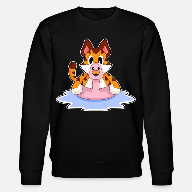 Flamant rose tigré - Sweat bio CHANGER Stanley/Stella Unisexe - noir