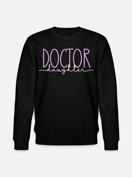 Doktor stolze Tochter süßes Geschenk - Stanley/Stella Unisex Bio-Sweatshirt CHANGER - Schwarz