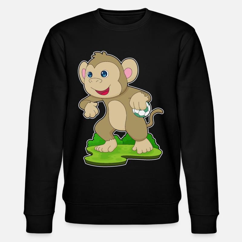Singe handball joueur handball - Sweat bio CHANGER Stanley/Stella Unisexe - noir