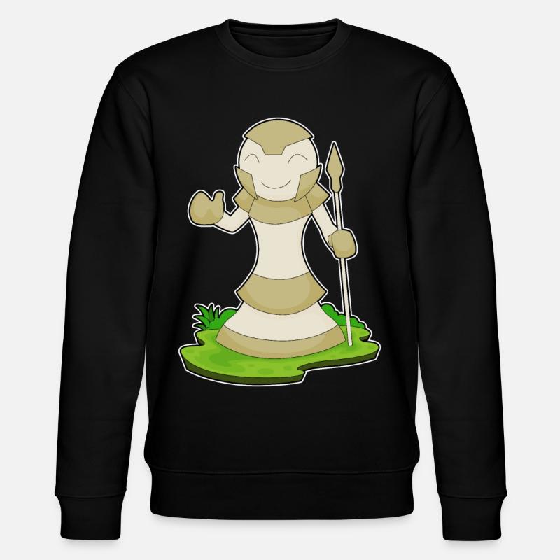 Schachfigur Bauer Schach - Stanley/Stella Unisex Bio-Sweatshirt CHANGER  - Schwarz