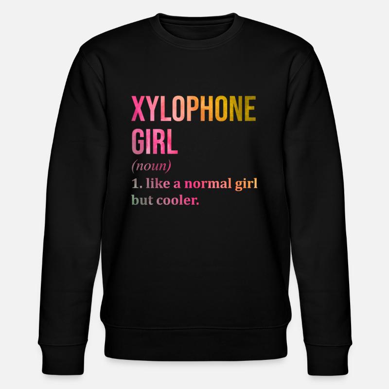 Xylophon - Stanley/Stella Unisex Bio-Sweatshirt CHANGER  - Schwarz