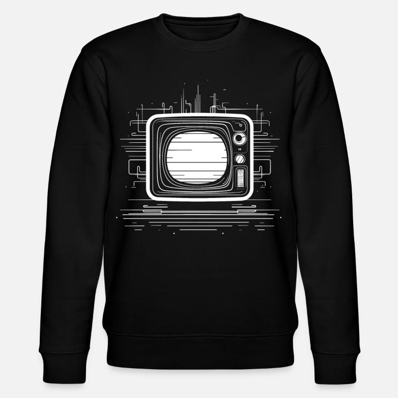 Oldschool TV Sketch - Stanley/Stella CHANGER Unisex Organic Sweatshirt - black