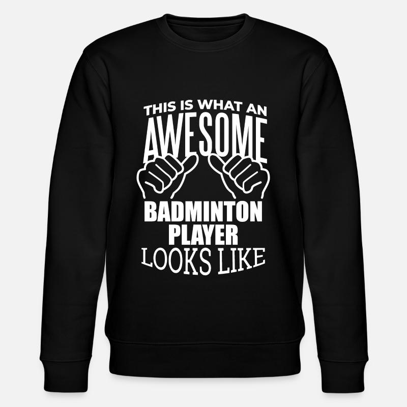 badminton - Sweat bio CHANGER Stanley/Stella Unisexe - noir