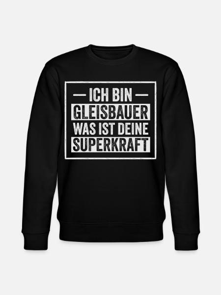I am Geisbauer Your superpower - Stanley/Stella CHANGER Unisex Organic Sweatshirt - black