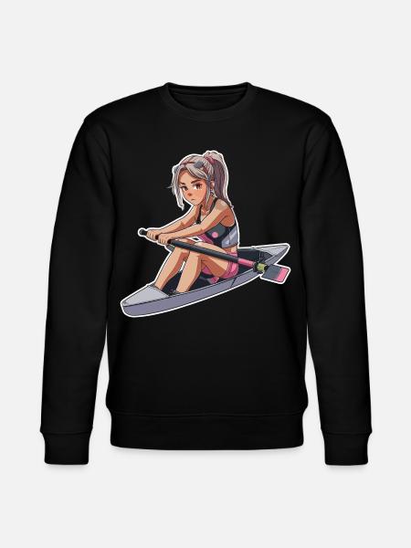 Rameur Fille Graphique - Sweat bio CHANGER Stanley/Stella Unisexe - noir