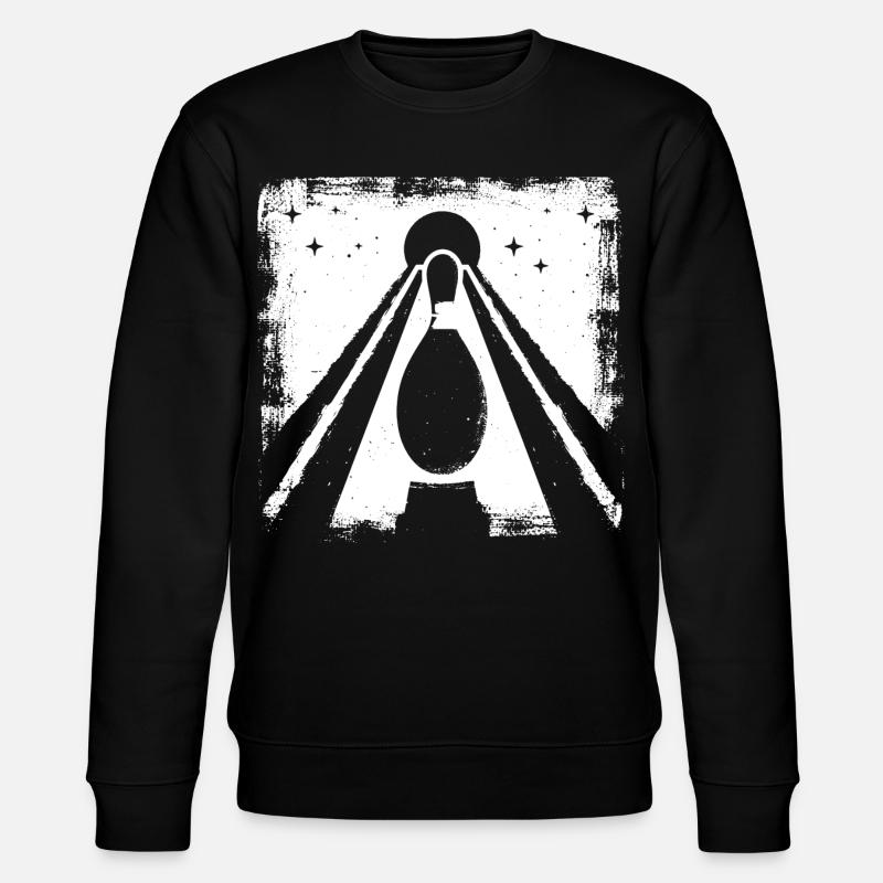 Bowling Pin Grafik - Stanley/Stella Unisex Bio-Sweatshirt CHANGER - Schwarz