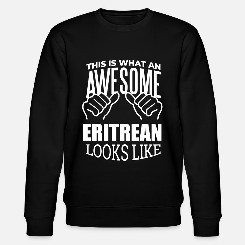 Eritrea - Stanley/Stella Unisex Bio-Sweatshirt CHANGER  - Schwarz