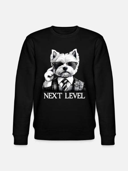 West Highland White Terrier Next Level Suit - Stanley/Stella CHANGER Unisex Organic Sweatshirt - black