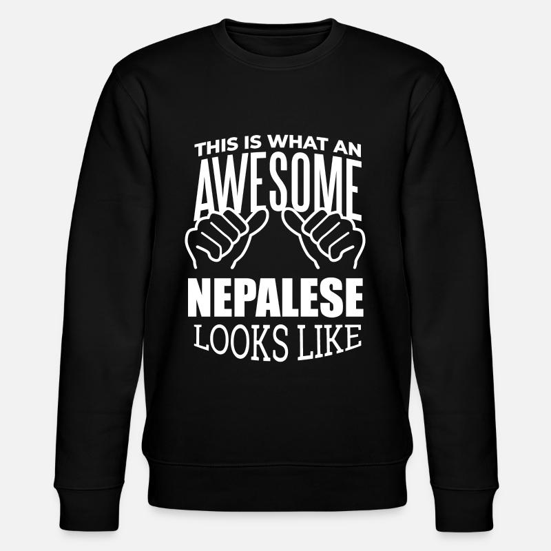 Nepal - Stanley/Stella Unisex Bio-Sweatshirt CHANGER  - Schwarz