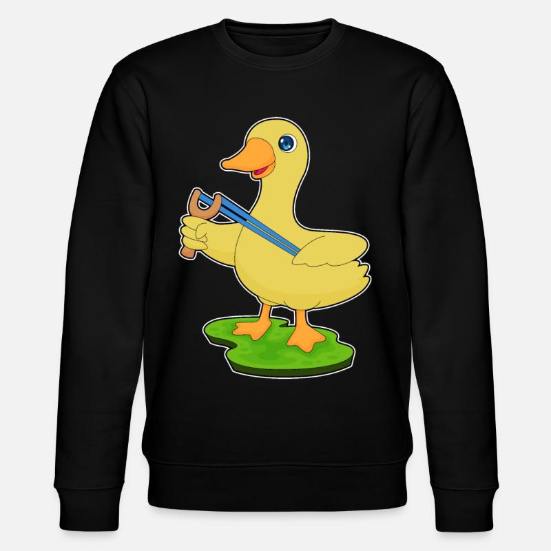 Duck Slingshot - Stanley/Stella CHANGER Unisex Organic Sweatshirt - black