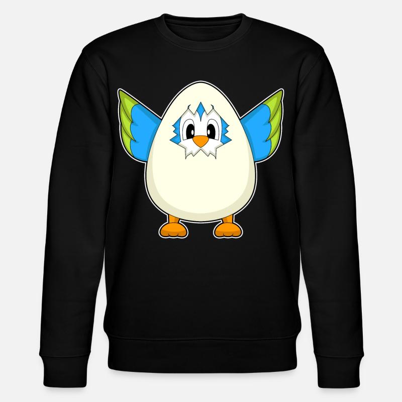 Parrot Egg - Stanley/Stella CHANGER Unisex Organic Sweatshirt - black