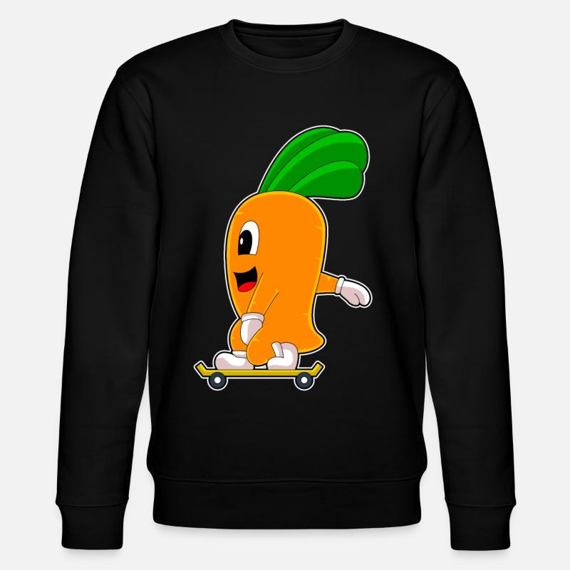 Carrot Skater Skateboard - Sweat bio CHANGER Stanley/Stella Unisexe - noir