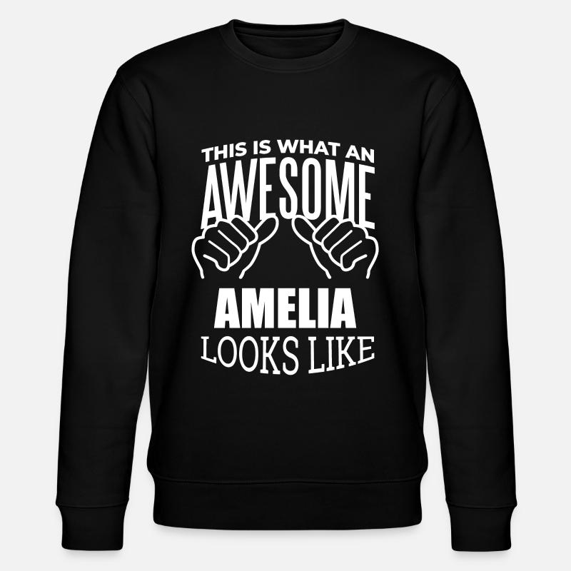 Amelia - Stanley/Stella Unisex Bio-Sweatshirt CHANGER  - Schwarz
