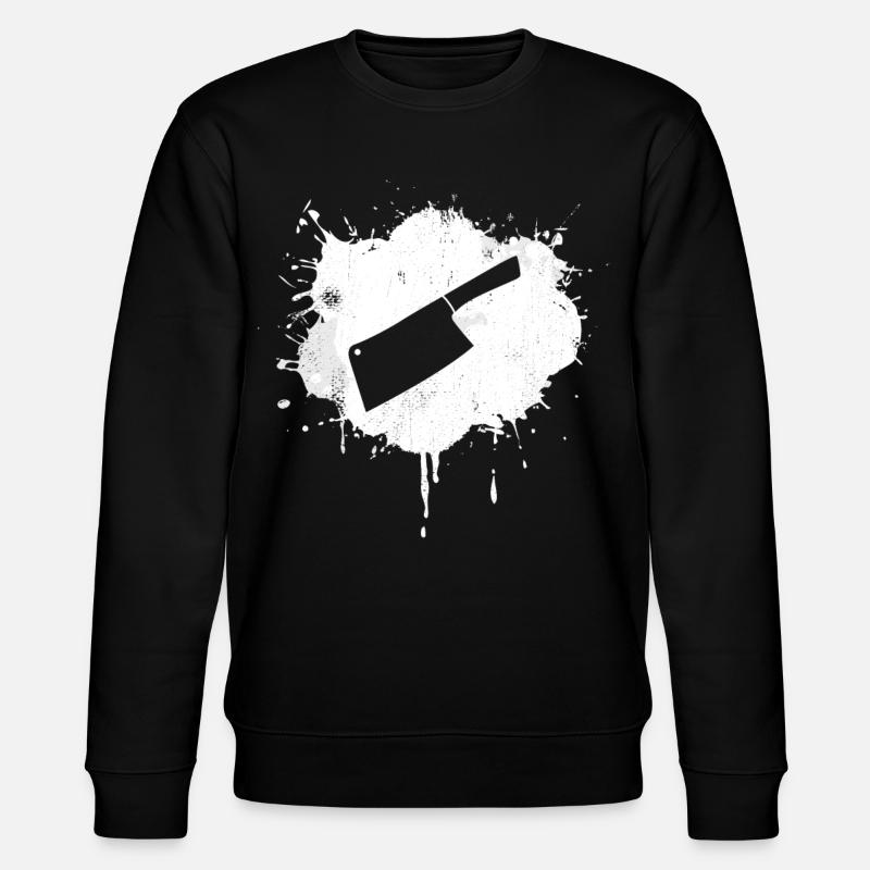 Hackmesser Skizze - Stanley/Stella Unisex Bio-Sweatshirt CHANGER  - Schwarz