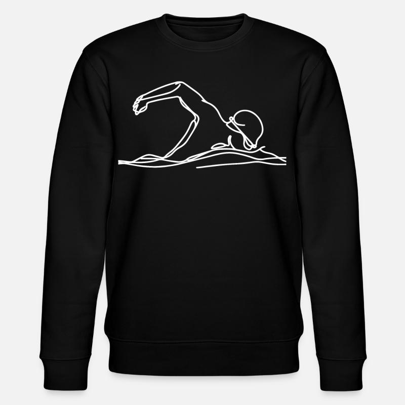 Graphique de nageur de compétition - Sweat bio CHANGER Stanley/Stella Unisexe - noir