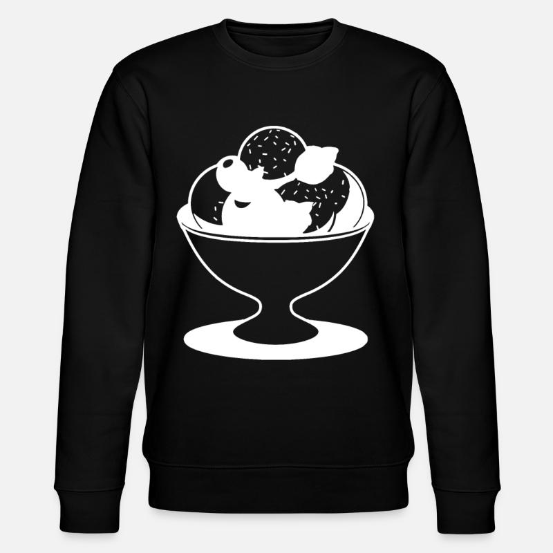 Dessin de coupe glacée - Sweat bio CHANGER Stanley/Stella Unisexe - noir