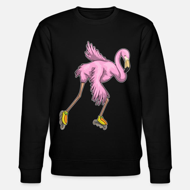 Flamingo Inline skating Inline skates - Stanley/Stella CHANGER Unisex Organic Sweatshirt - black