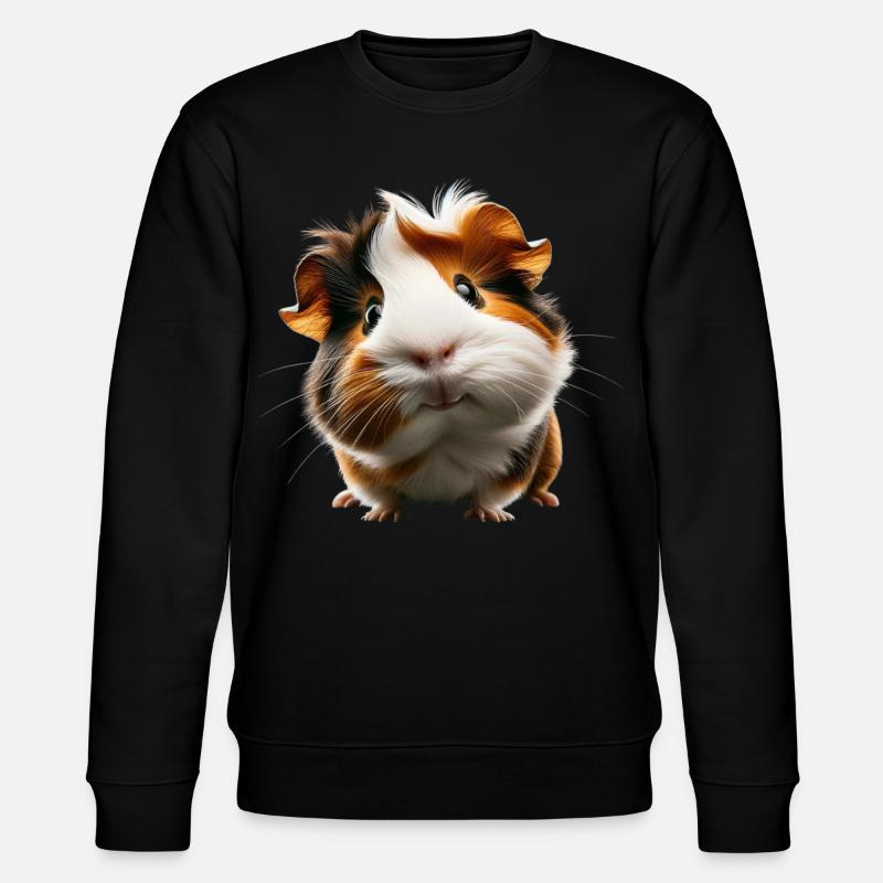 Adorable design de cochon d’Inde - Sweat bio CHANGER Stanley/Stella Unisexe - noir