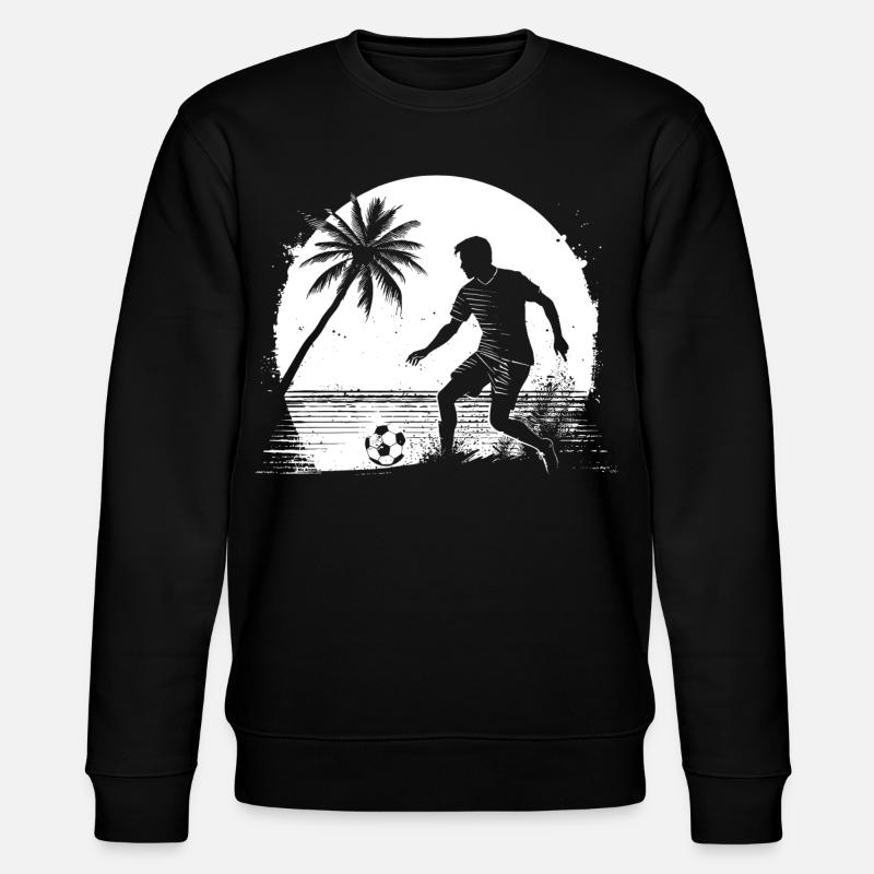 Dessin de garçon de football - Sweat bio CHANGER Stanley/Stella Unisexe - noir