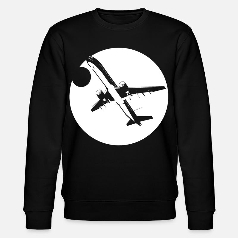 Dessin d’aviateur - Sweat bio CHANGER Stanley/Stella Unisexe - noir