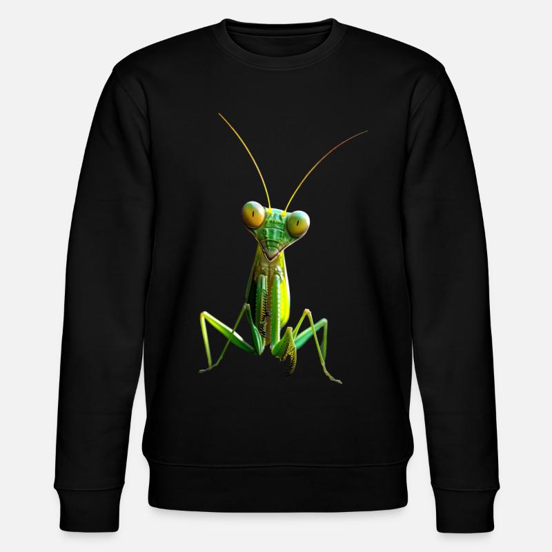 Gottesanbeterin Praying Mantis Liebe Fangschrecken - Stanley/Stella Unisex Bio-Sweatshirt CHANGER - Schwarz