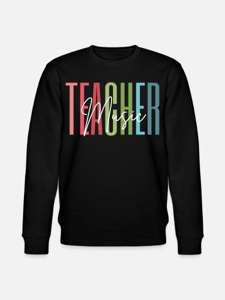 Music Teacher Music Teacher Gift - Stanley/Stella CHANGER Unisex Organic Sweatshirt - black