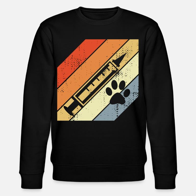 Retro Spritze - Stanley/Stella Unisex Bio-Sweatshirt CHANGER  - Schwarz