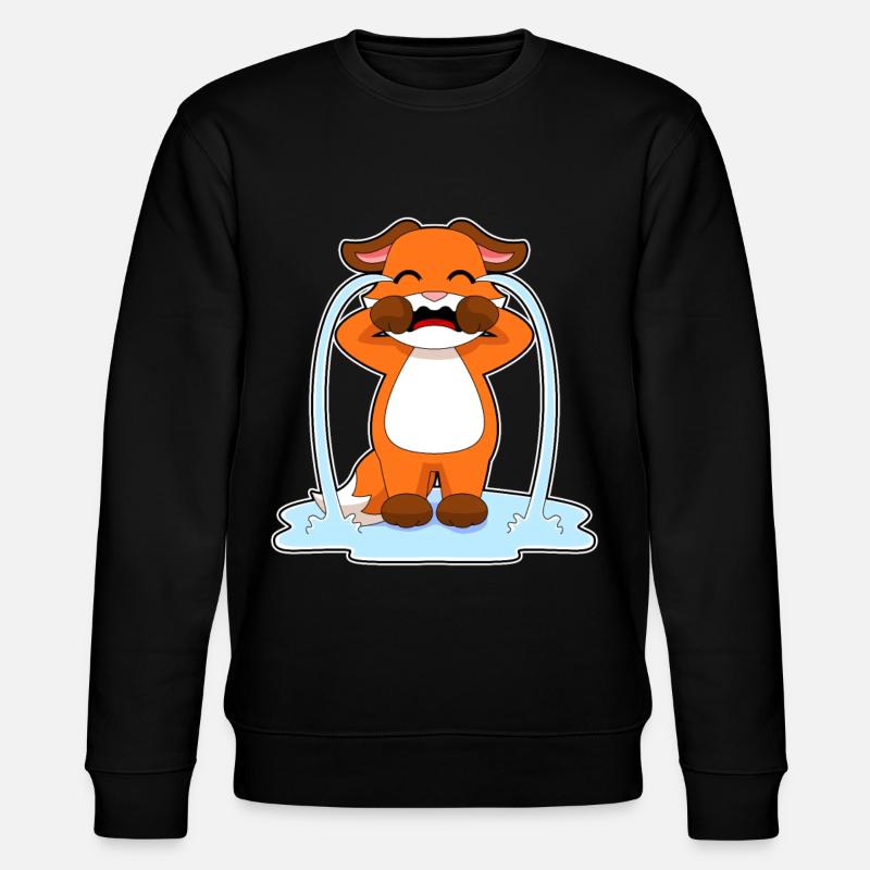 Fuchs weint - Stanley/Stella Unisex Bio-Sweatshirt CHANGER - Schwarz