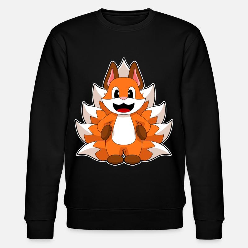 Lustiger Fuchs - Stanley/Stella Unisex Bio-Sweatshirt CHANGER  - Schwarz