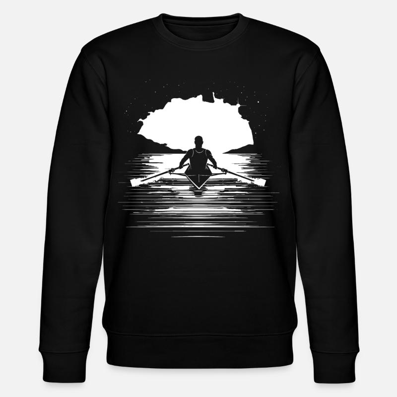 Dessin du rameur - Sweat bio CHANGER Stanley/Stella Unisexe - noir