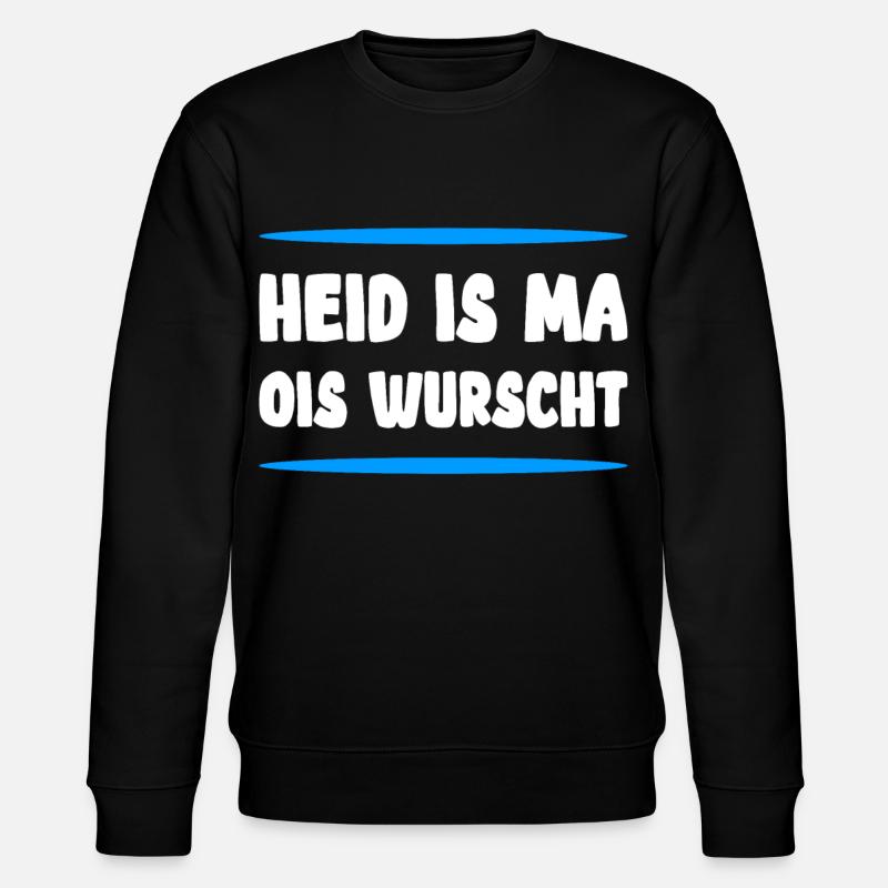 Bayrisch lustig - Stanley/Stella Unisex Bio-Sweatshirt CHANGER  - Schwarz