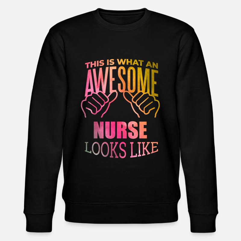 Krankenschwester - Stanley/Stella Unisex Bio-Sweatshirt CHANGER  - Schwarz
