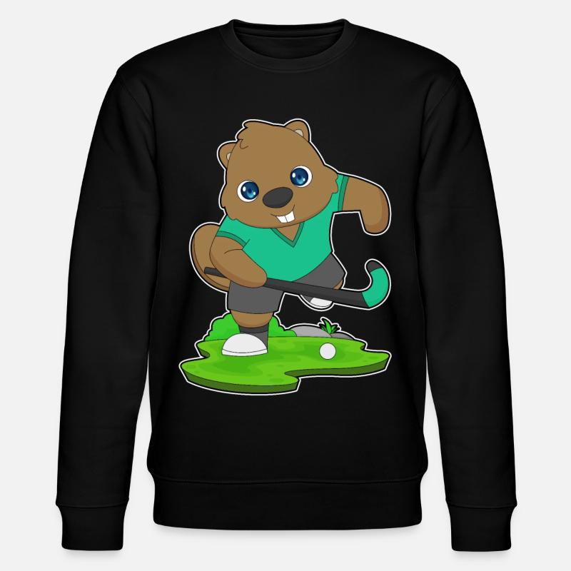 Biber Feldhockey Feldhockeyschläger - Stanley/Stella Unisex Bio-Sweatshirt CHANGER  - Schwarz