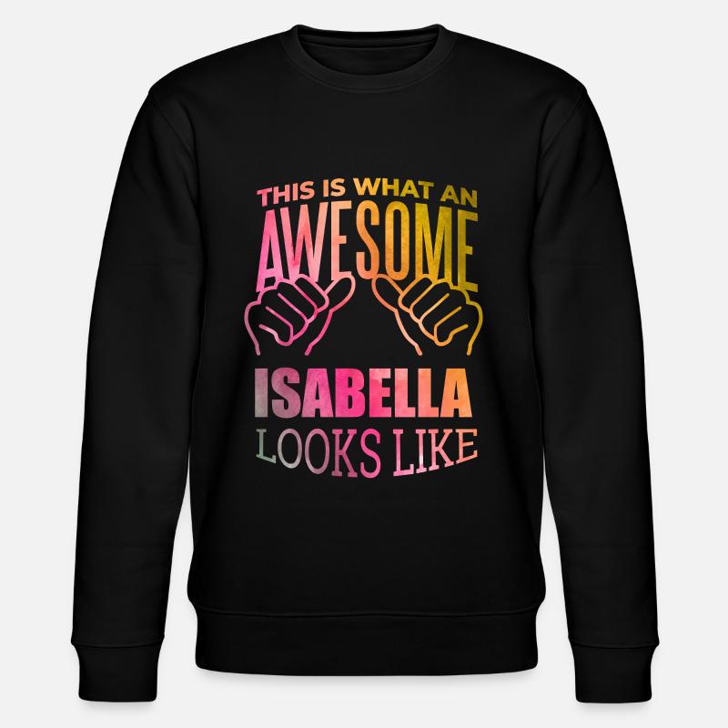 Isabella - Stanley/Stella Unisex Bio-Sweatshirt CHANGER  - Schwarz