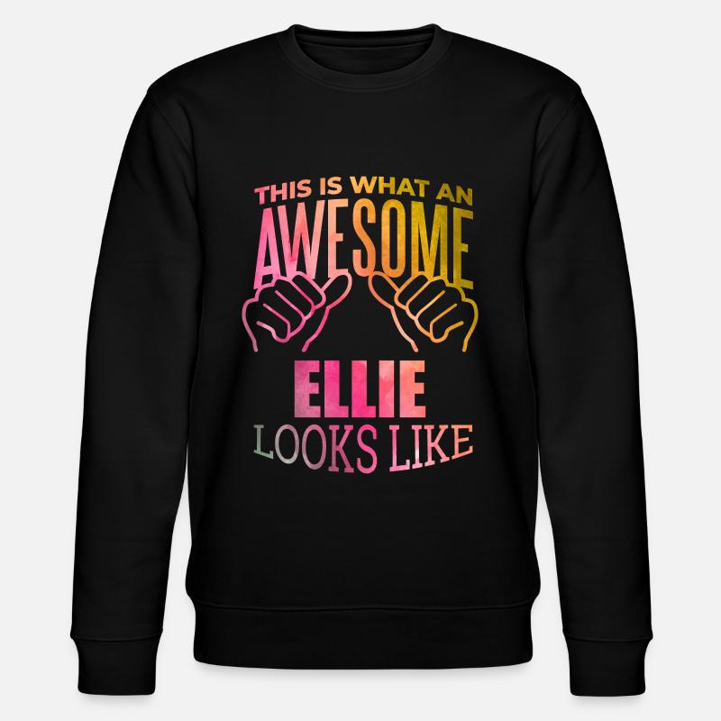 Ellie - Stanley/Stella Unisex Bio-Sweatshirt CHANGER  - Schwarz