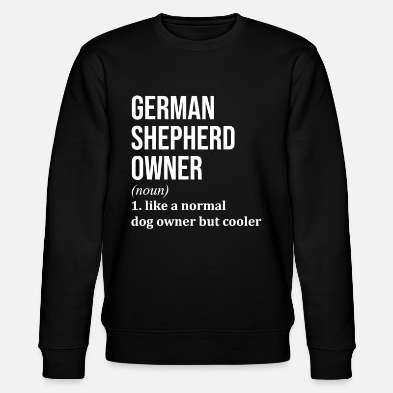 German Shepherd - Stanley/Stella CHANGER Unisex Organic Sweatshirt - black