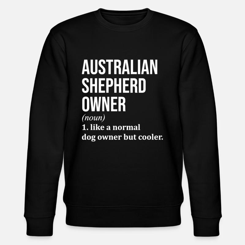 Australian Shepherd - Stanley/Stella Unisex Bio-Sweatshirt CHANGER  - Schwarz