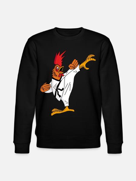 Rooster and Karate - Stanley/Stella CHANGER Unisex Organic Sweatshirt - black