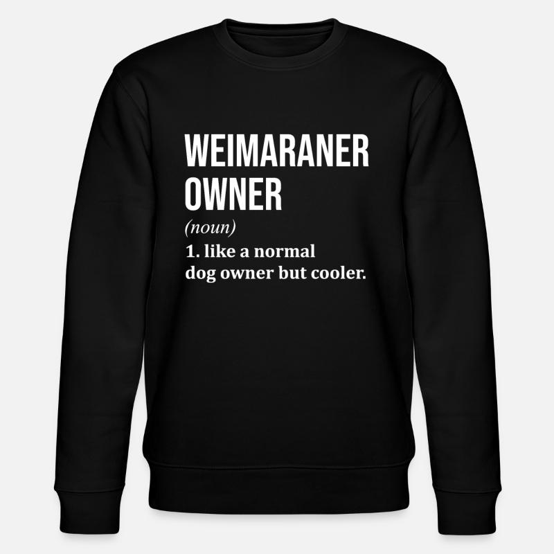 Weimaraner - Stanley/Stella CHANGER Unisex Organic Sweatshirt - black