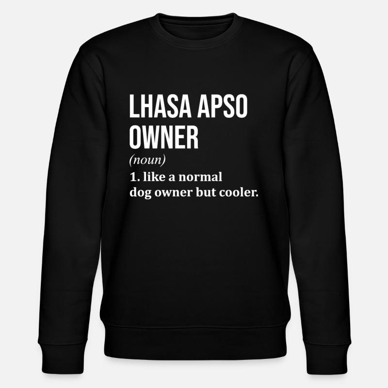 Lhasa Apso - Stanley/Stella CHANGER Unisex Organic Sweatshirt - black