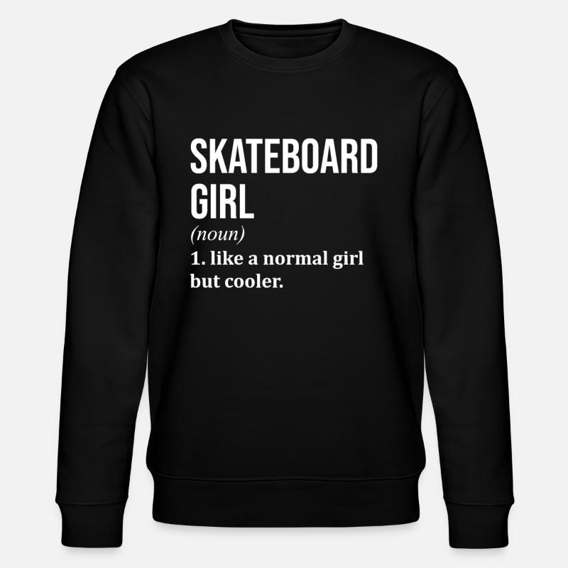 skateboard - Sweat bio CHANGER Stanley/Stella Unisexe - noir