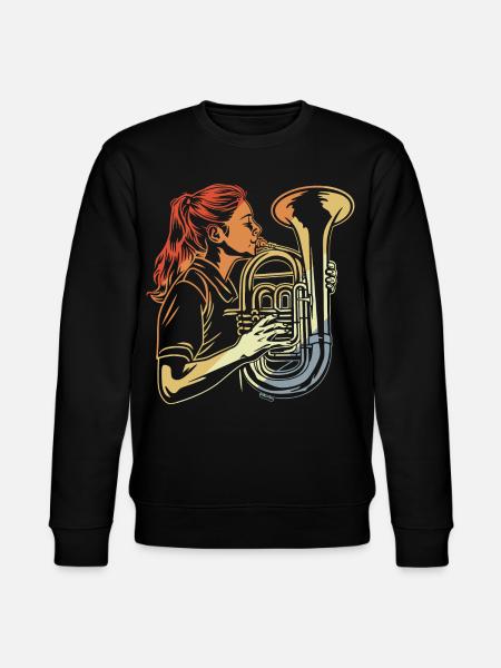 Tuba players - Stanley/Stella CHANGER Unisex Organic Sweatshirt - black