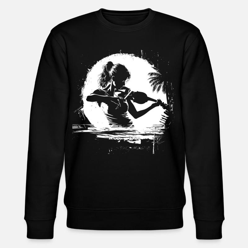 Weiblicher Violinist - Stanley/Stella Unisex Bio-Sweatshirt CHANGER - Schwarz