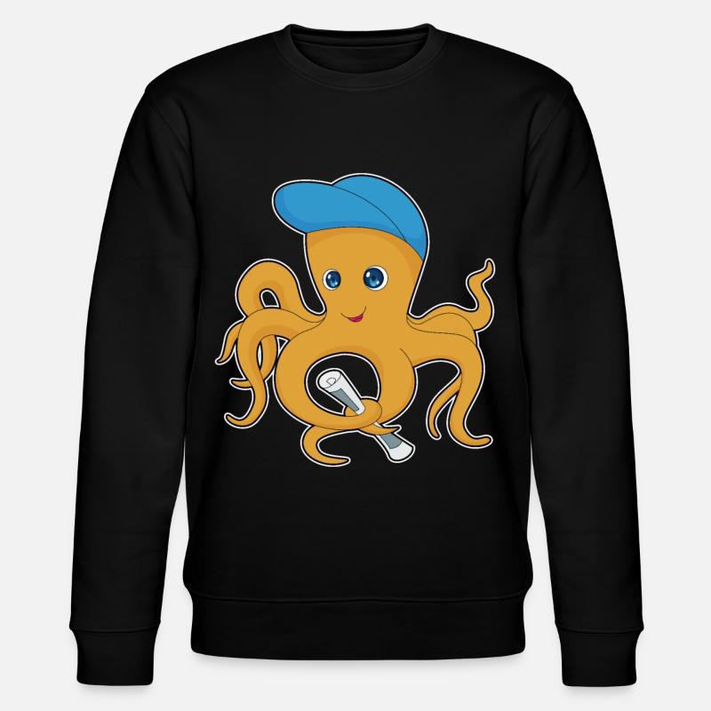 Krake Zeitung - Stanley/Stella Unisex Bio-Sweatshirt CHANGER  - Schwarz