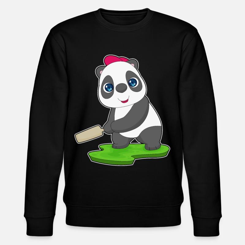 Panda Cricket Battes de cricket - Sweat bio CHANGER Stanley/Stella Unisexe - noir