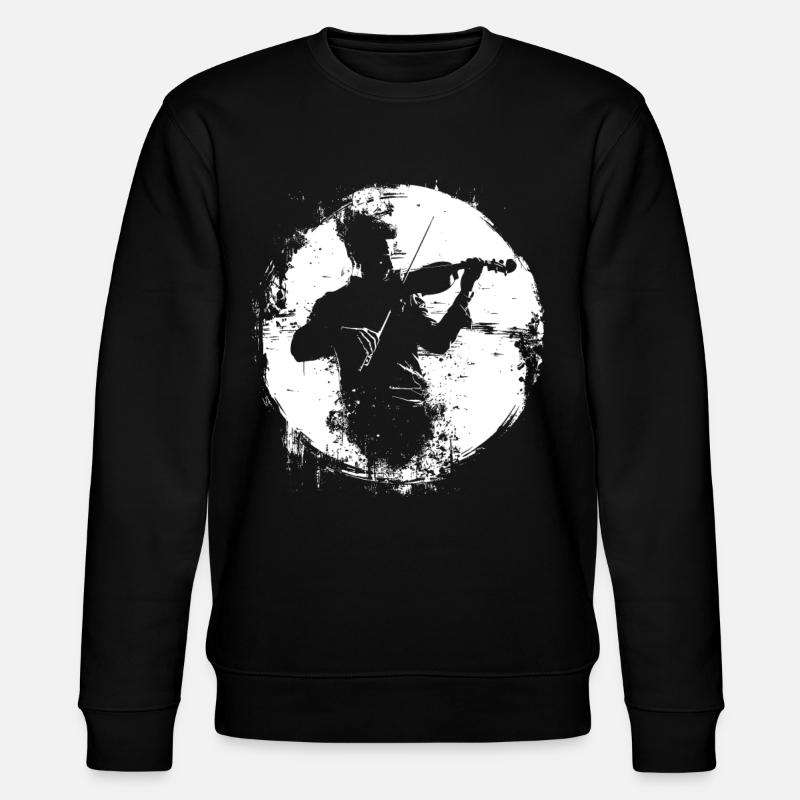 Violinist Grafik - Stanley/Stella Unisex Bio-Sweatshirt CHANGER  - Schwarz