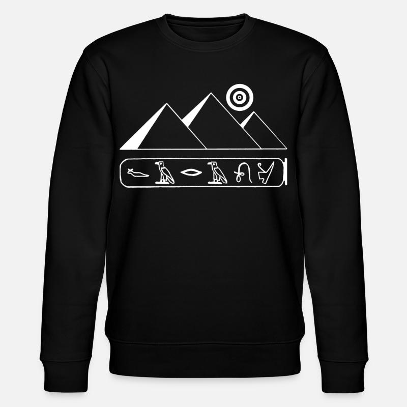 Pyramids and White Pharaoh - Stanley/Stella CHANGER Unisex Organic Sweatshirt - black