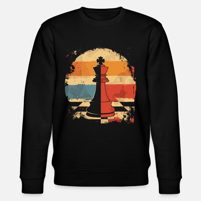 Pièce d’échecs Retrowave - Sweat bio CHANGER Stanley/Stella Unisexe - noir