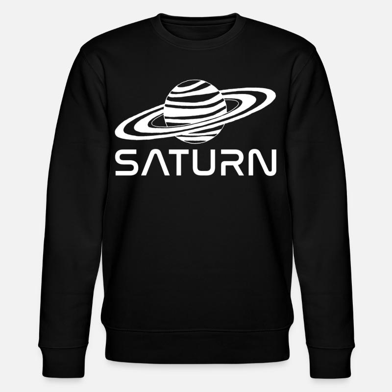 Planète saturne blanche - Sweat bio CHANGER Stanley/Stella Unisexe - noir