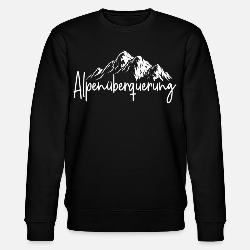 Alpenüberquerung - Stanley/Stella Unisex Bio-Sweatshirt CHANGER  - Schwarz